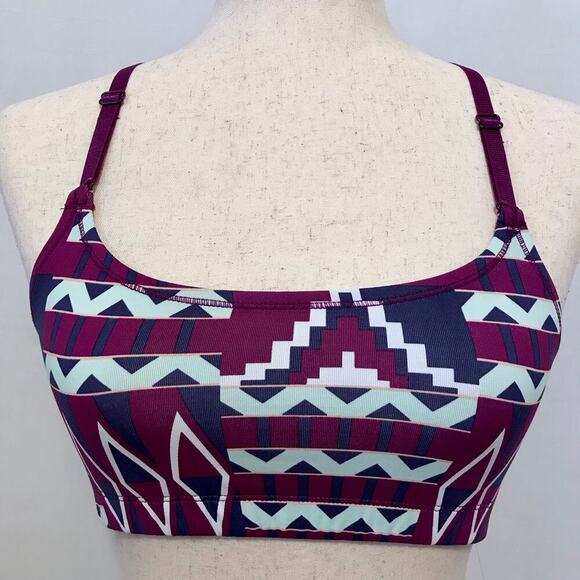 Roxy NWT Aztec Pull On Sports Bra Women M - Picture 2 of 10